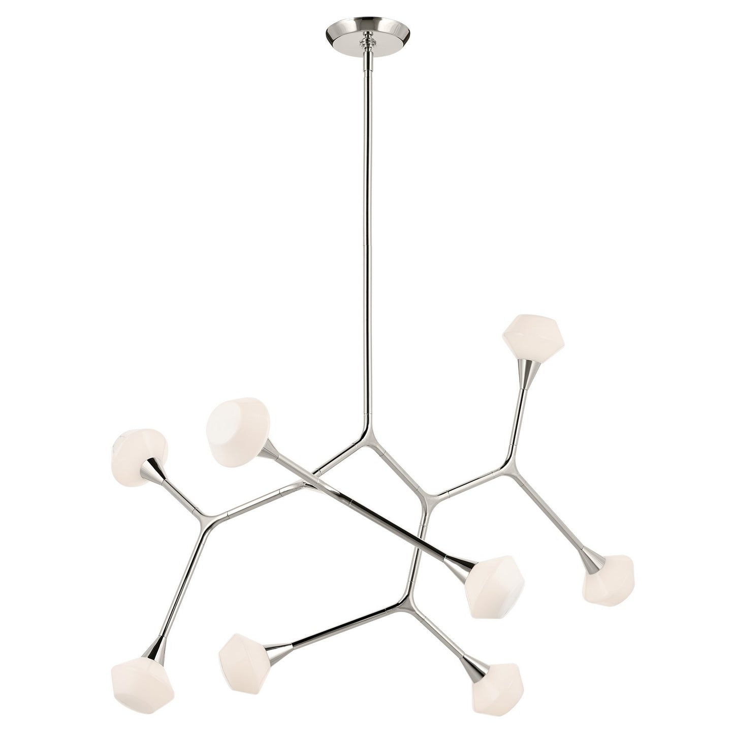Cassius LED Chandelier in Polished Nickel