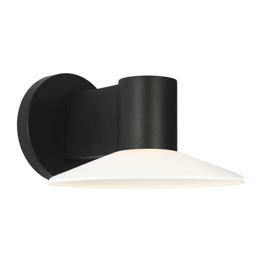 Focal LED Wall Lantern in Textured Black