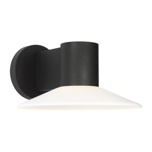 Focal LED Wall Lantern in Textured Black