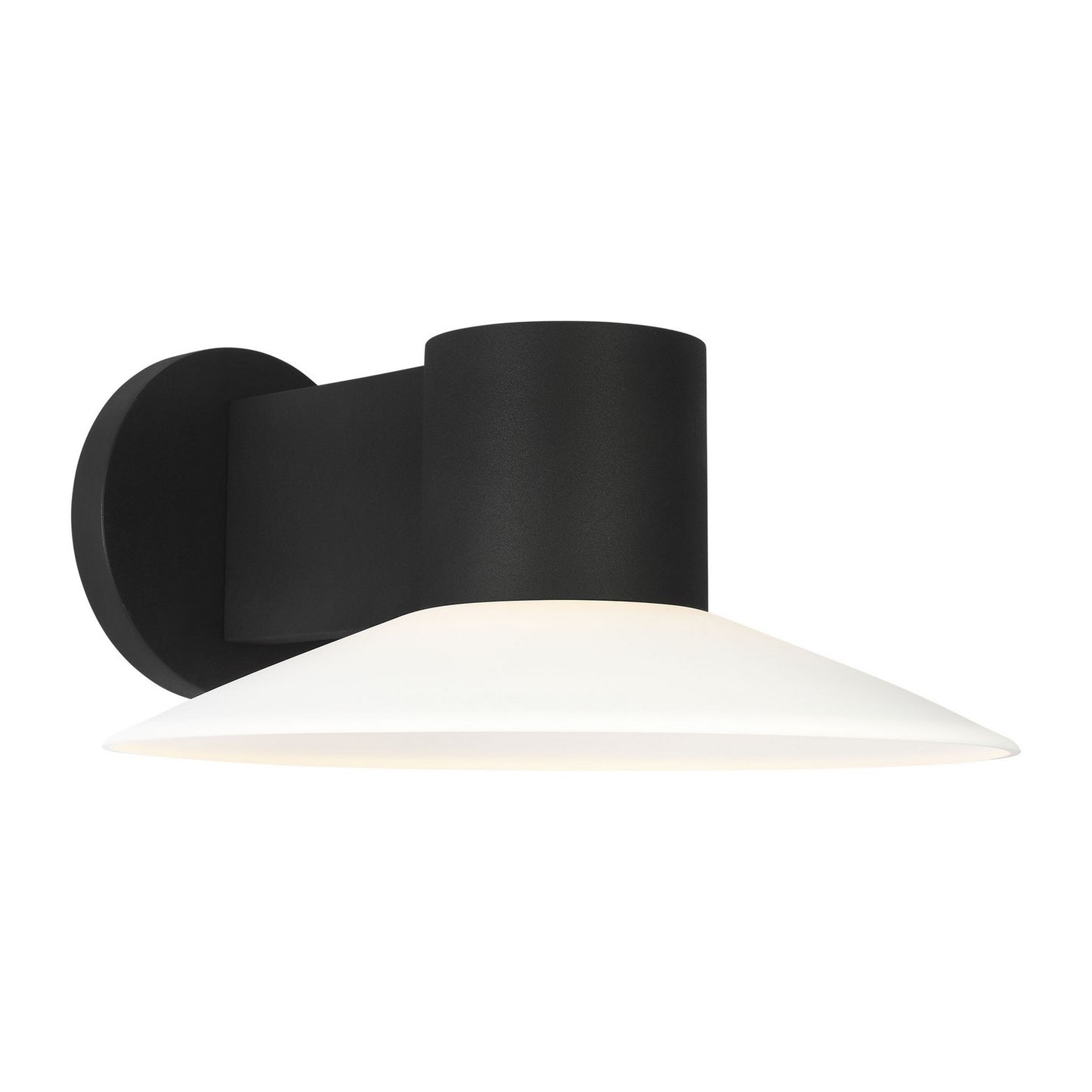 Focal LED Wall Lantern in Textured Black