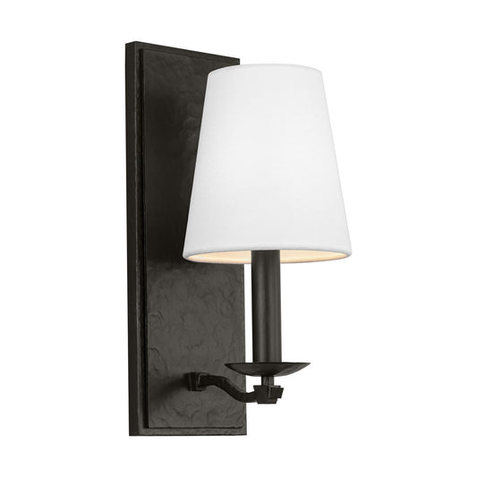 Wellen One Light Wall Sconce in Aged Iron