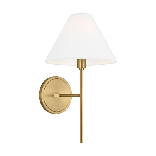 Ridgewood One Light Wall Sconce in Burnished Brass