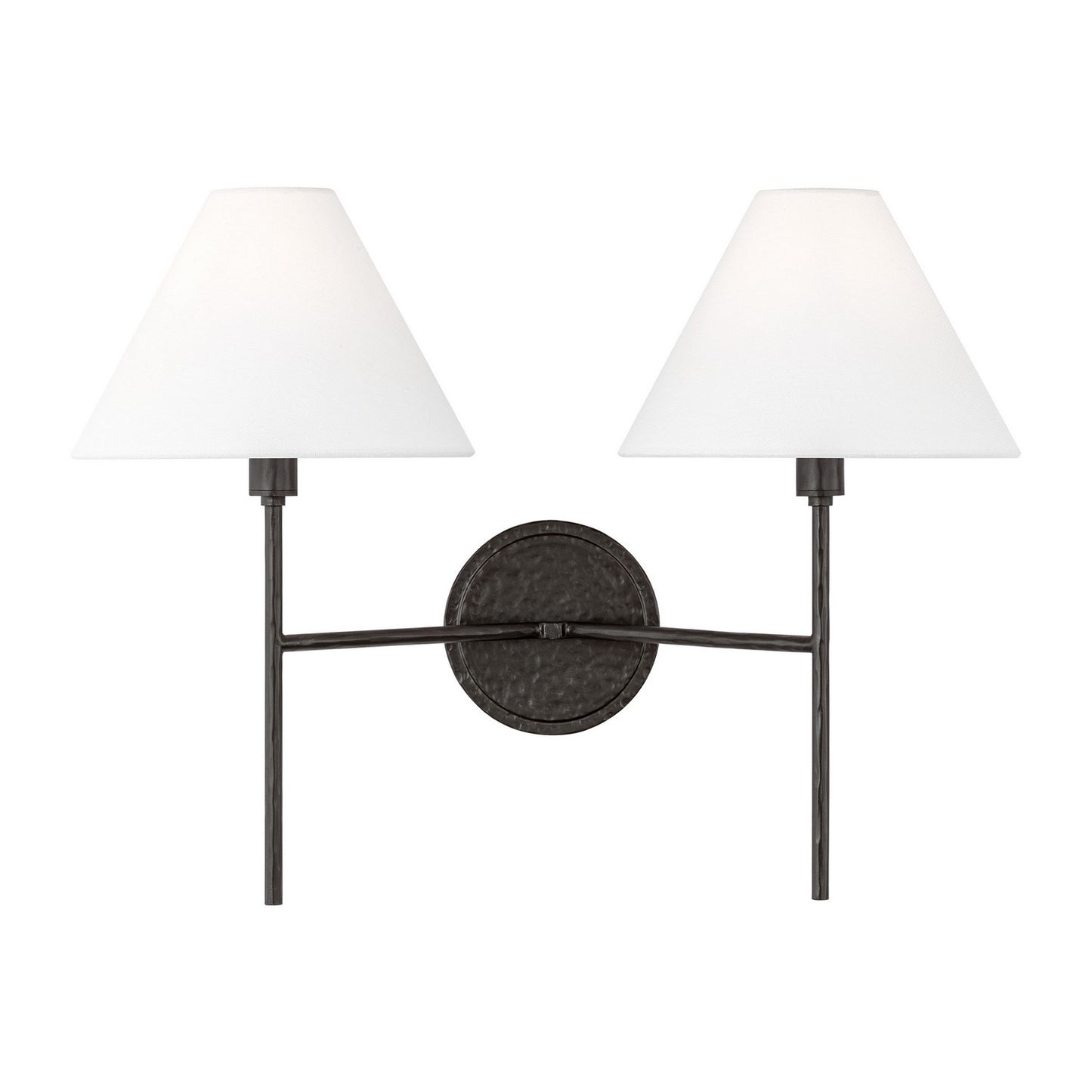 Ridgewood Two Light Wall Sconce in Aged Iron