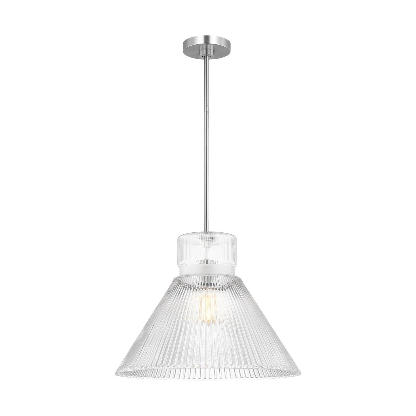 Liouet One Light Pendant in Brushed Nickel