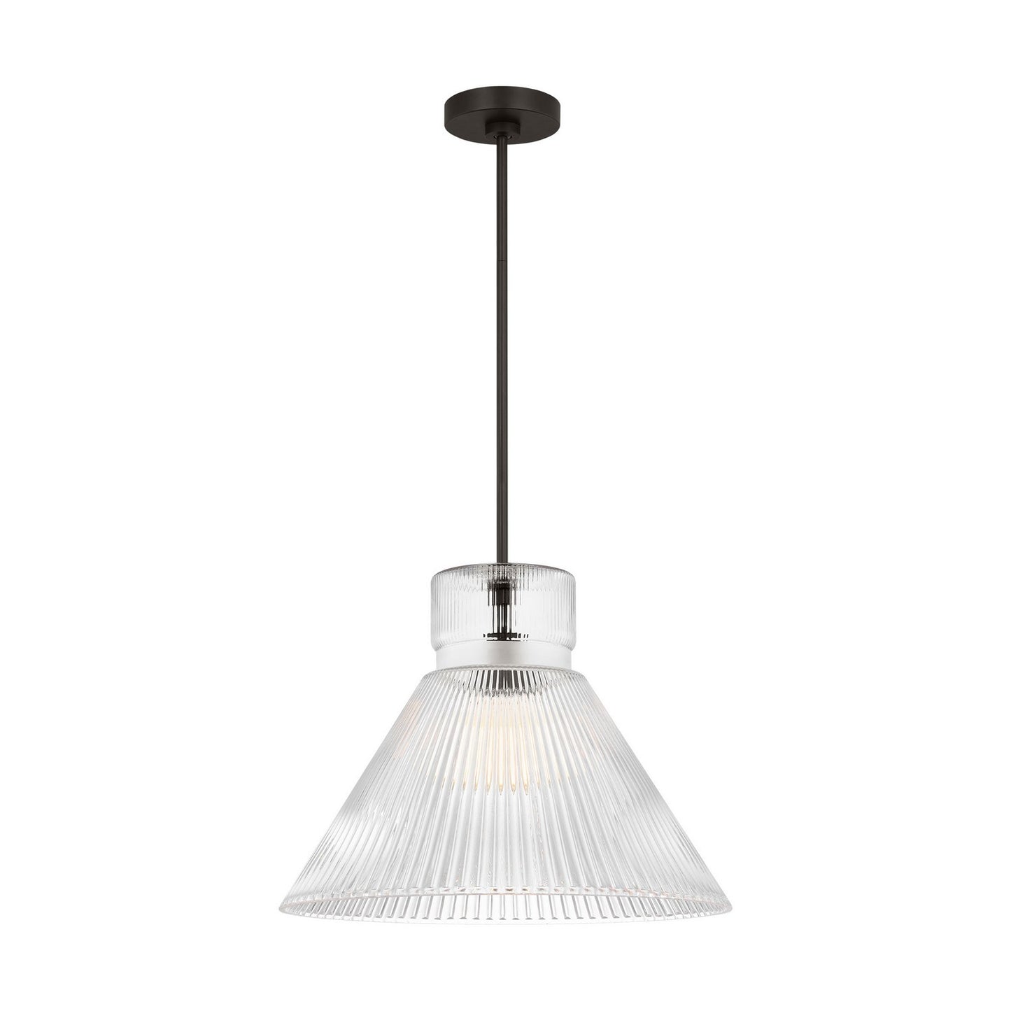 Liouet One Light Pendant in Midnight Black