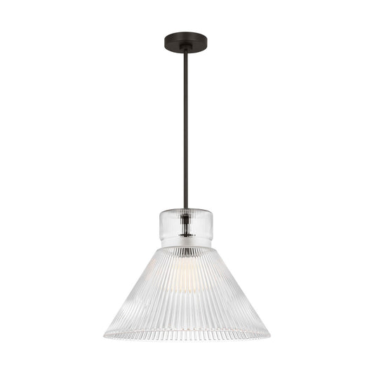 Liouet One Light Pendant in Midnight Black