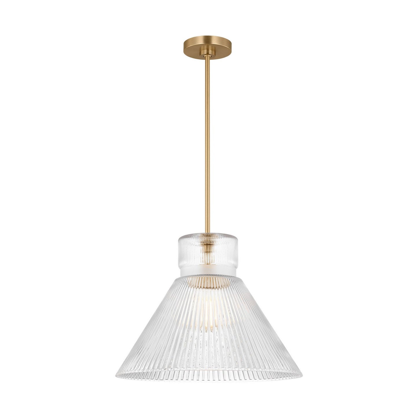 Liouet One Light Pendant in Satin Brass