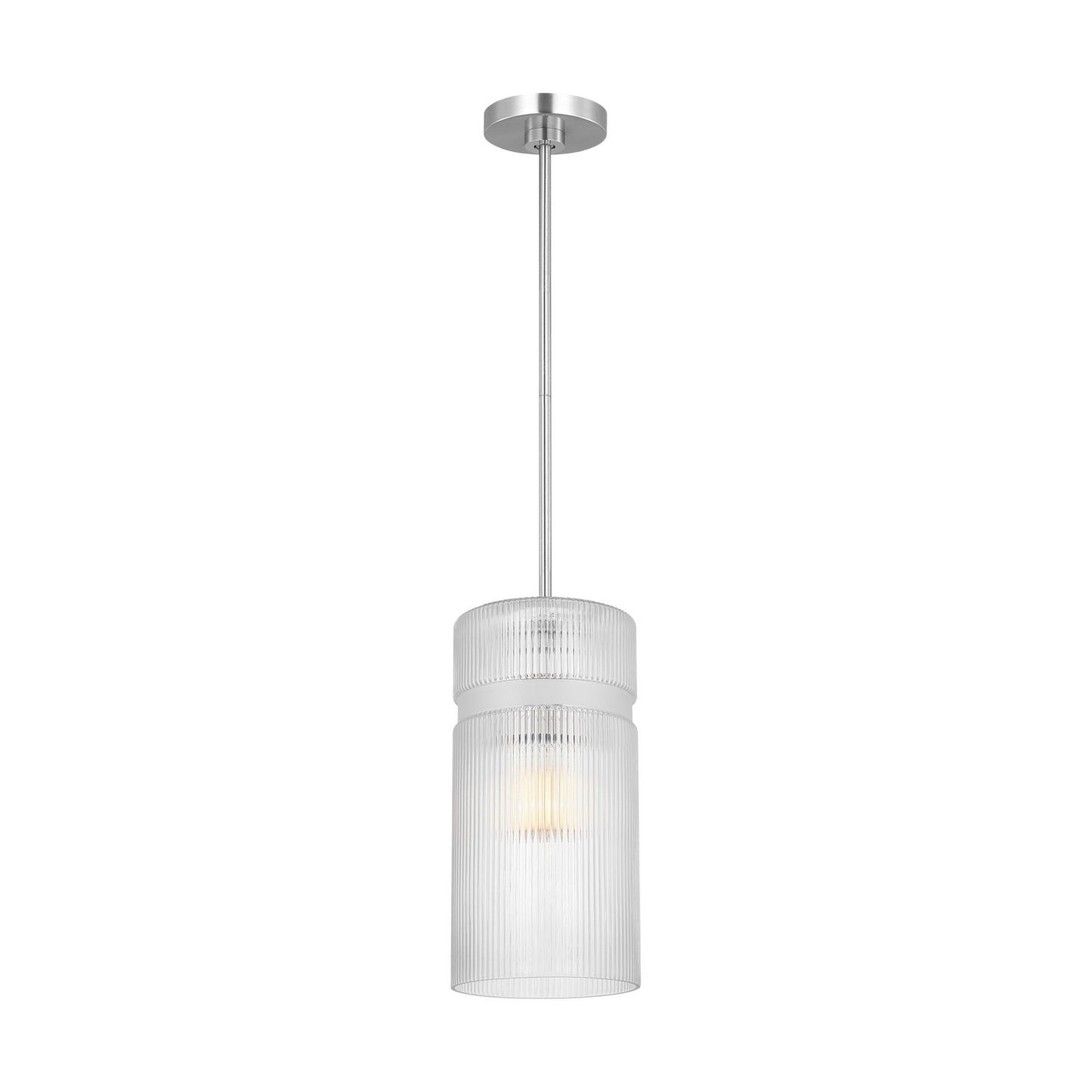 Liouet One Light Pendant in Brushed Nickel