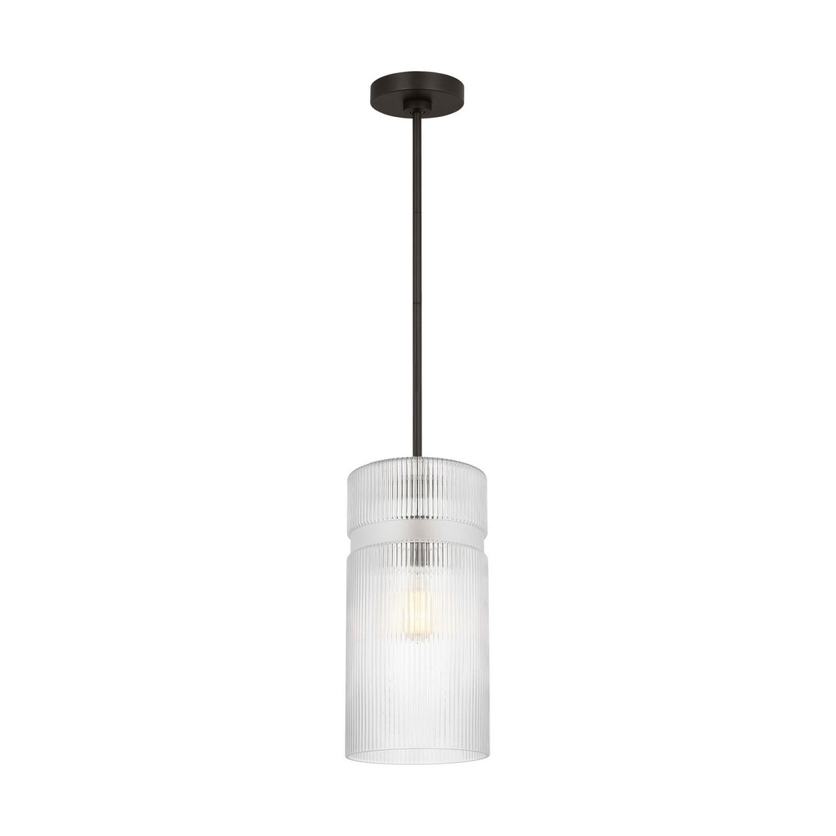 Liouet One Light Pendant in Midnight Black