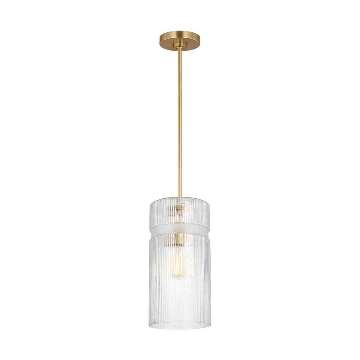 Liouet One Light Pendant in Satin Brass