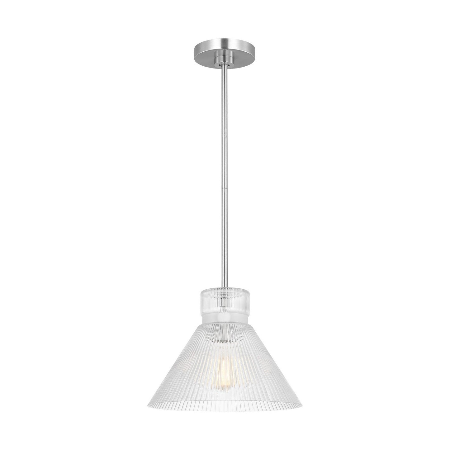 Liouet One Light Pendant in Brushed Nickel
