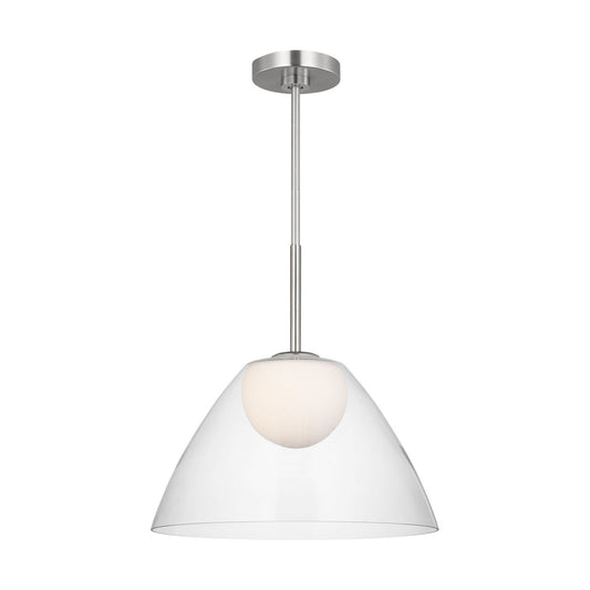 Suma One Light Pendant in Brushed Nickel