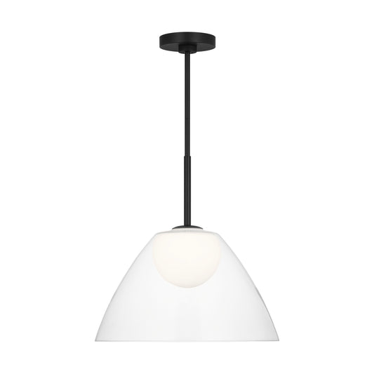 Suma One Light Pendant in Midnight Black