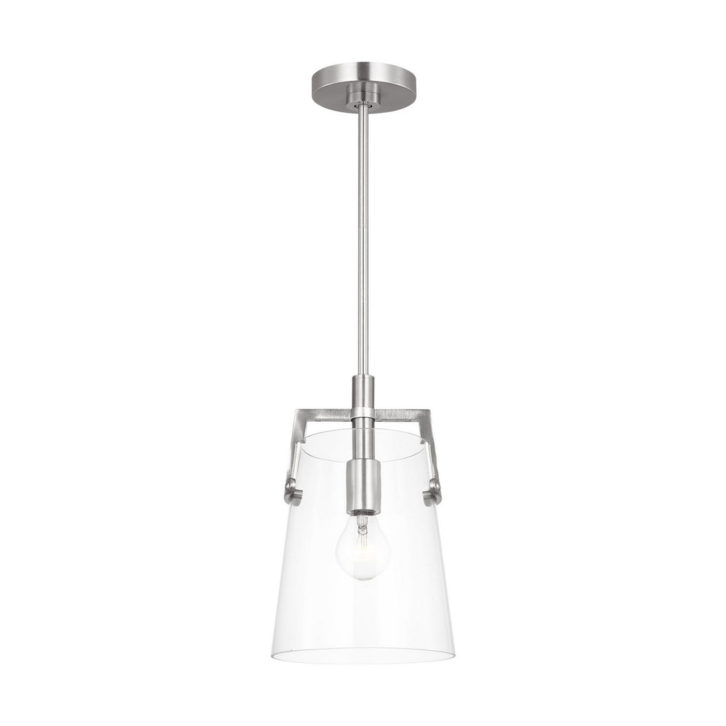 Crofton One Light Pendant in Brushed Nickel
