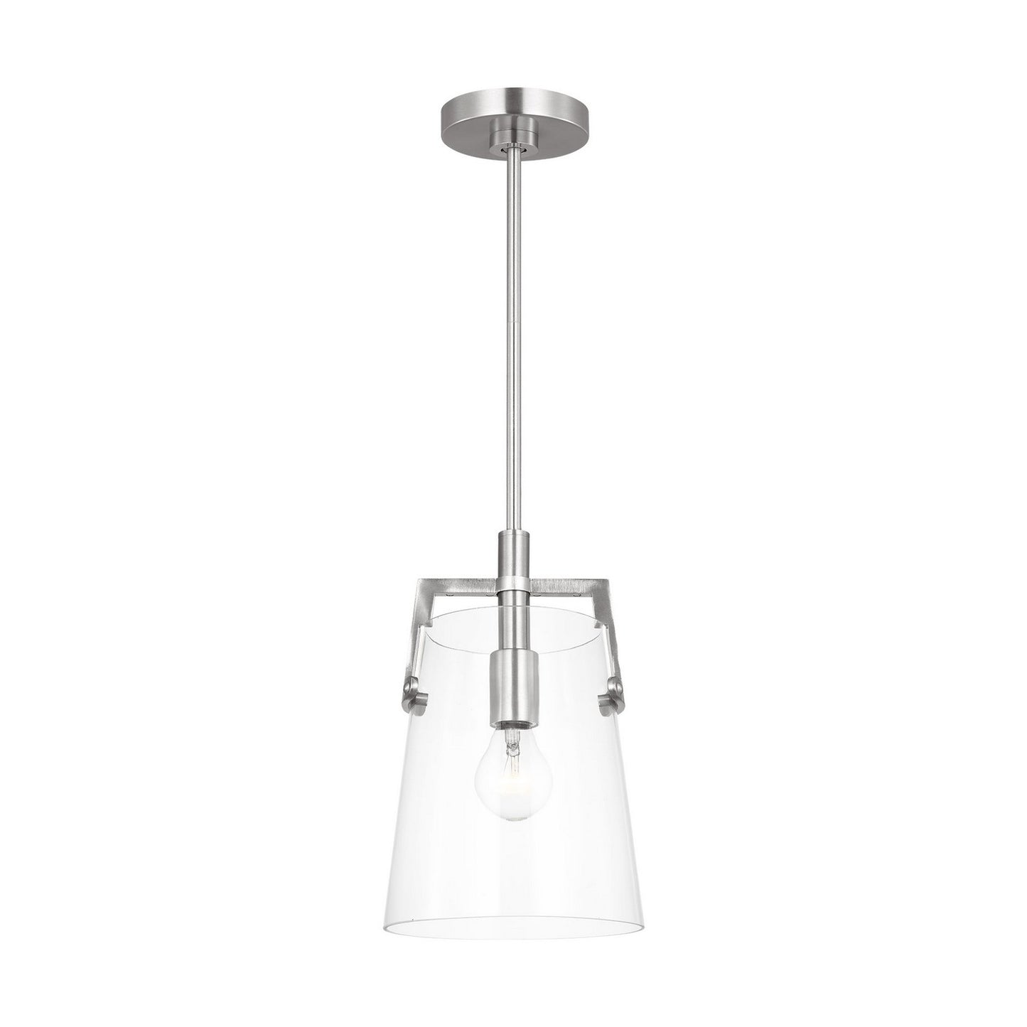 Crofton One Light Pendant in Brushed Nickel