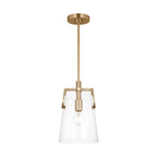 Crofton One Light Pendant in Satin Brass
