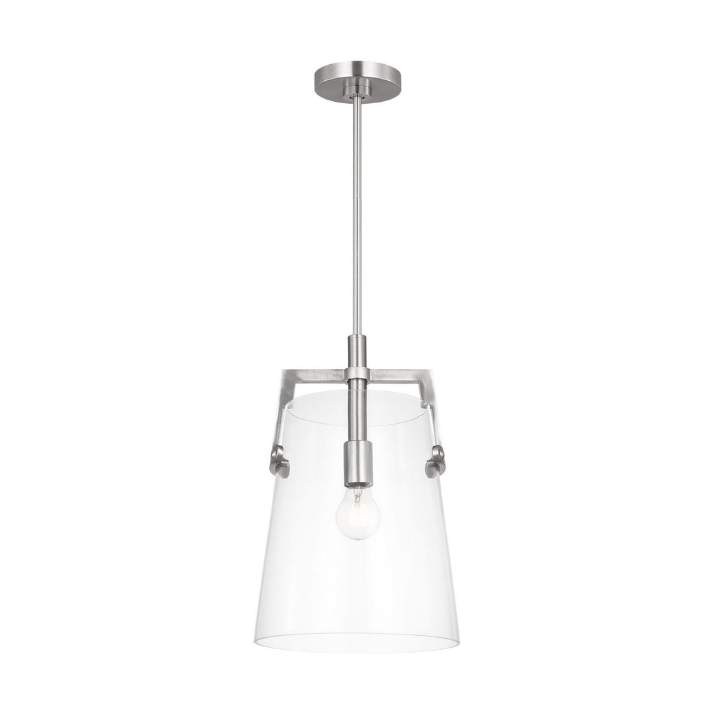 Crofton One Light Pendant in Brushed Nickel