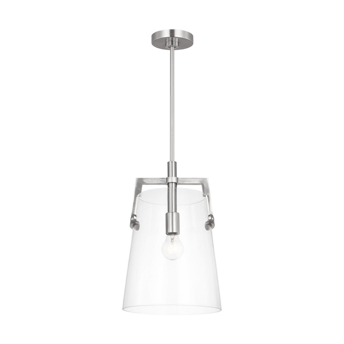 Crofton One Light Pendant in Brushed Nickel