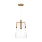 Crofton One Light Pendant in Satin Brass