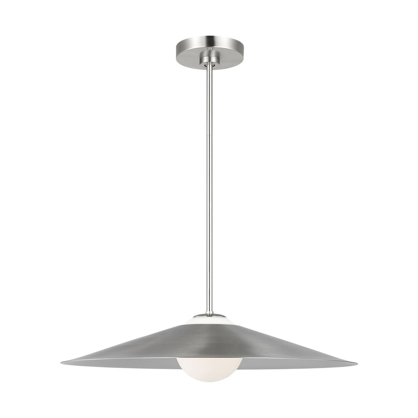 Astra One Light Pendant in Brushed Nickel