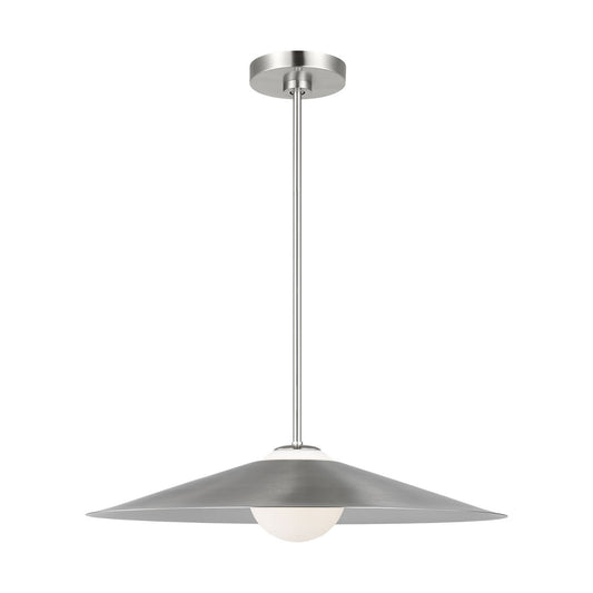 Astra One Light Pendant in Brushed Nickel