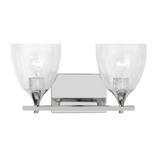 Toffino Two Light Vanity in Chrome
