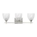 Toffino Three Light Vanity in Brushed Nickel