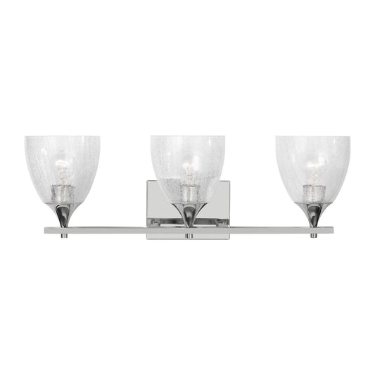 Toffino Three Light Vanity in Chrome