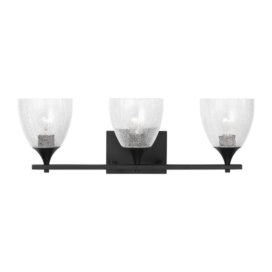 Toffino Three Light Vanity in Midnight Black