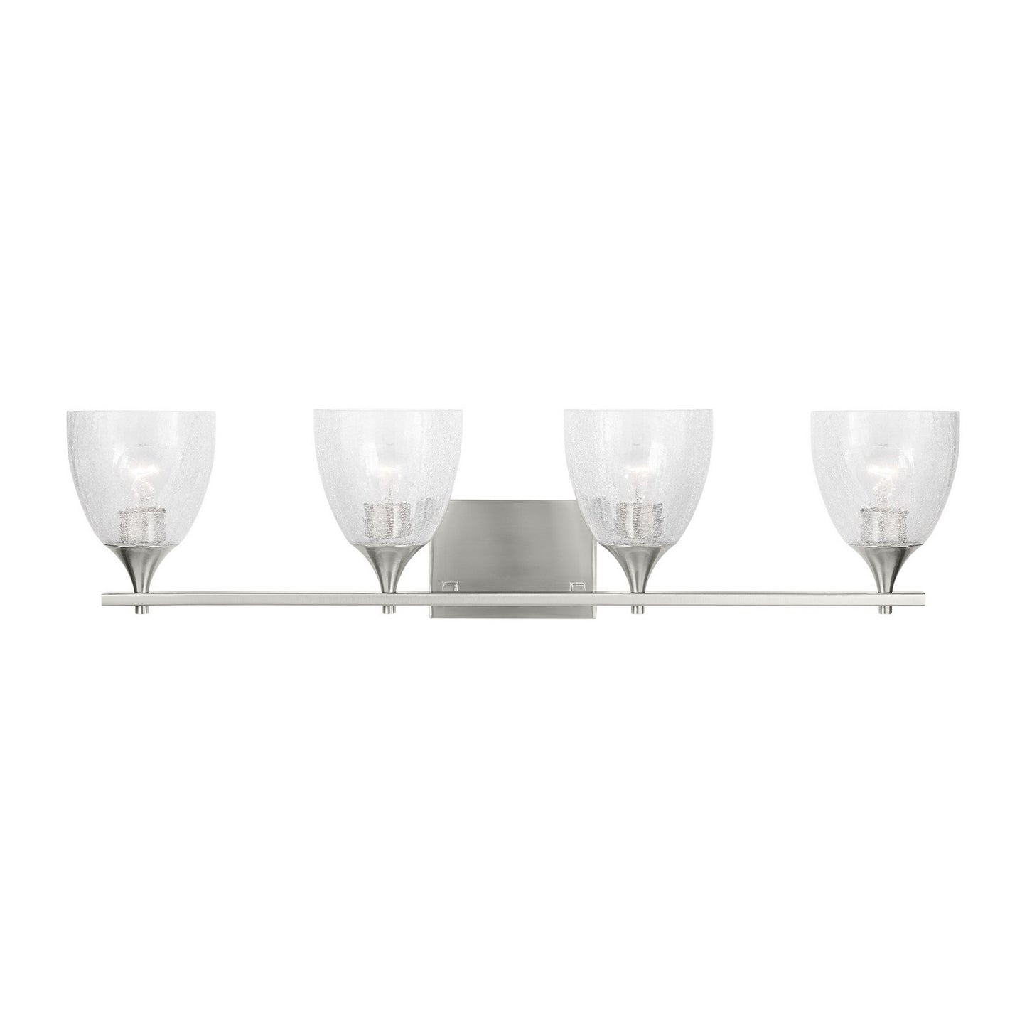 Toffino Four Light Vanity in Brushed Nickel