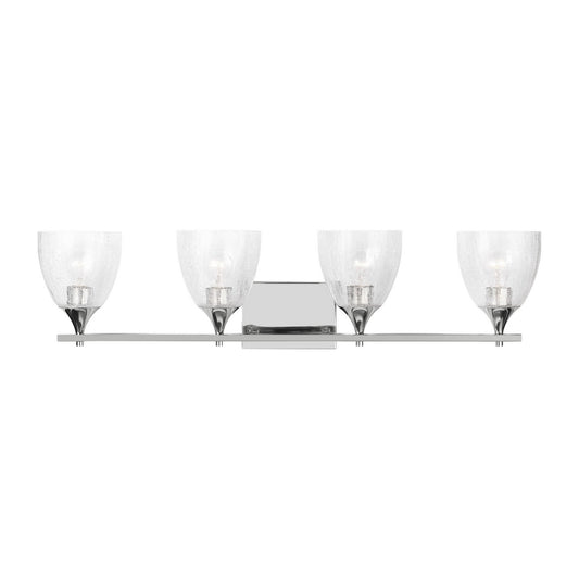 Toffino Four Light Vanity in Chrome