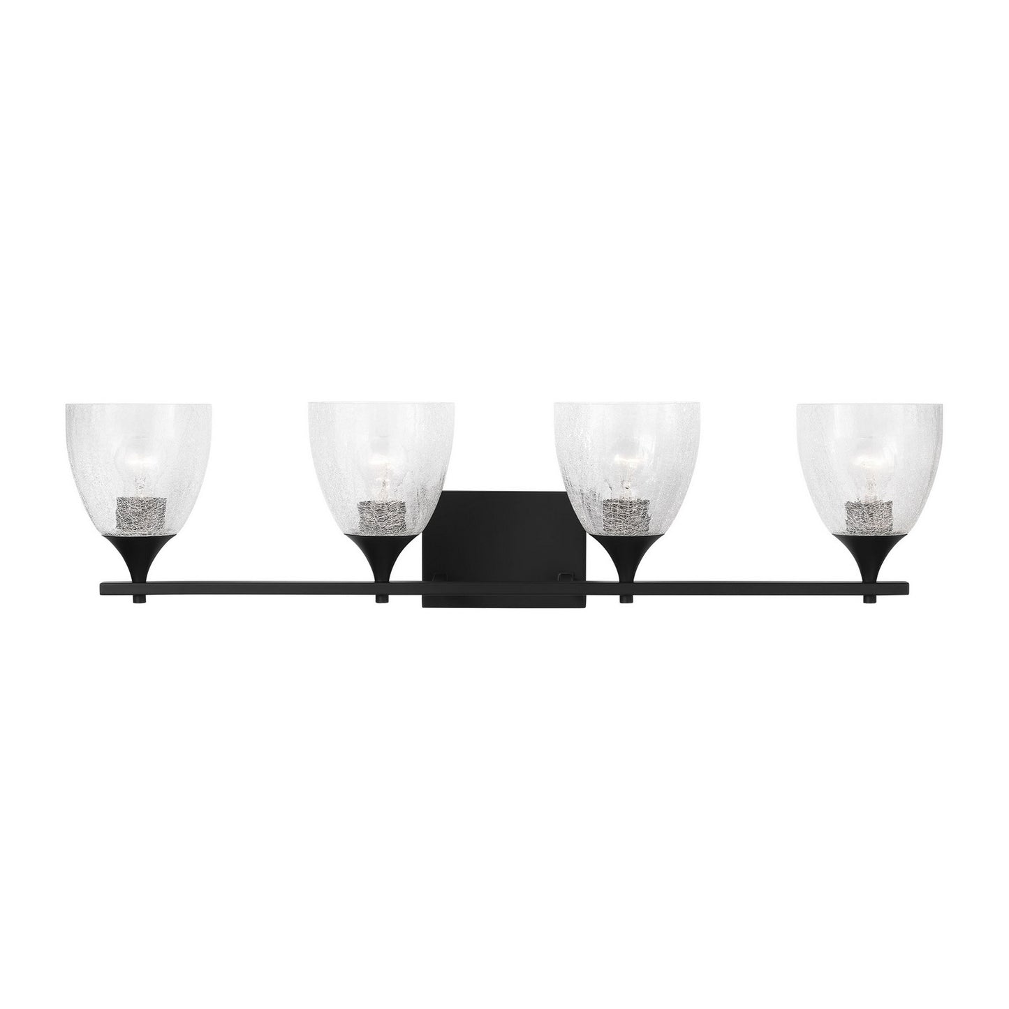 Toffino Four Light Vanity in Midnight Black