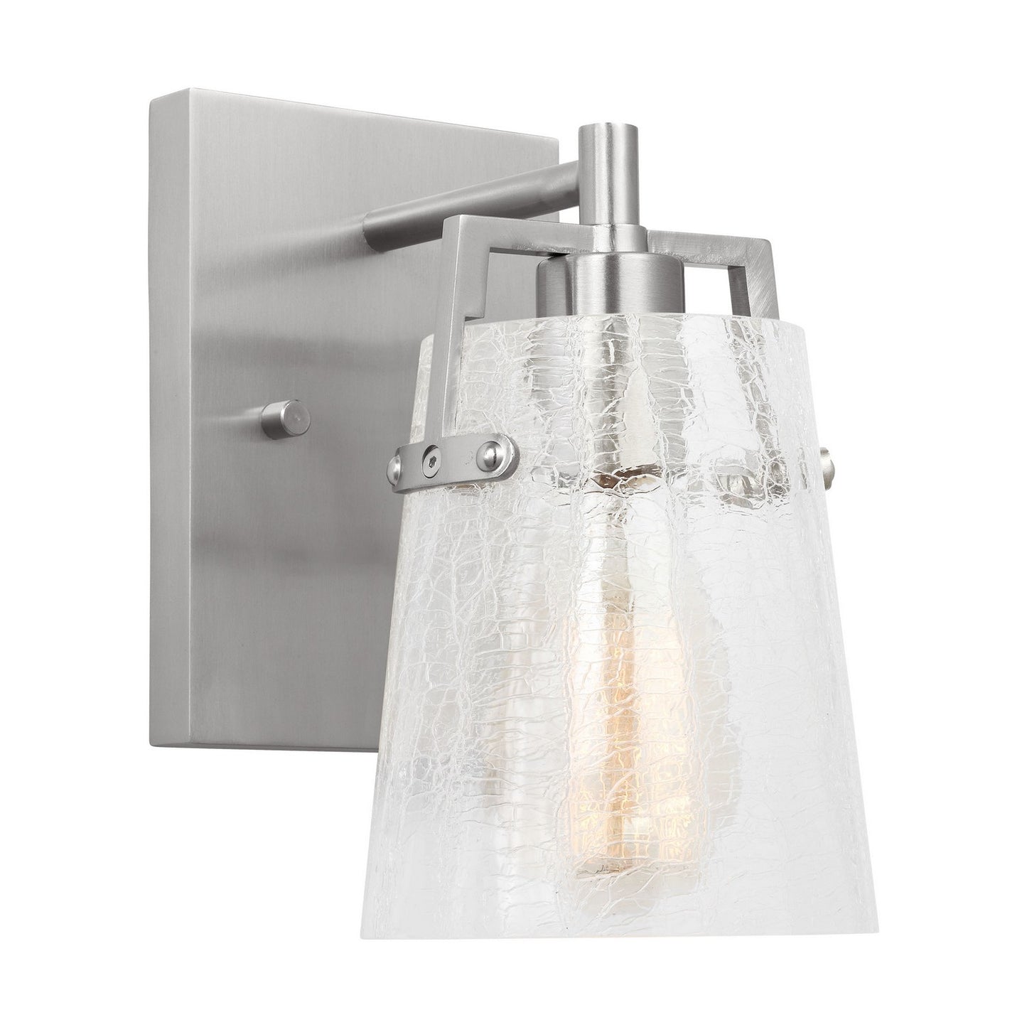 Crofton One Light Wall Sconce in Brushed Nickel