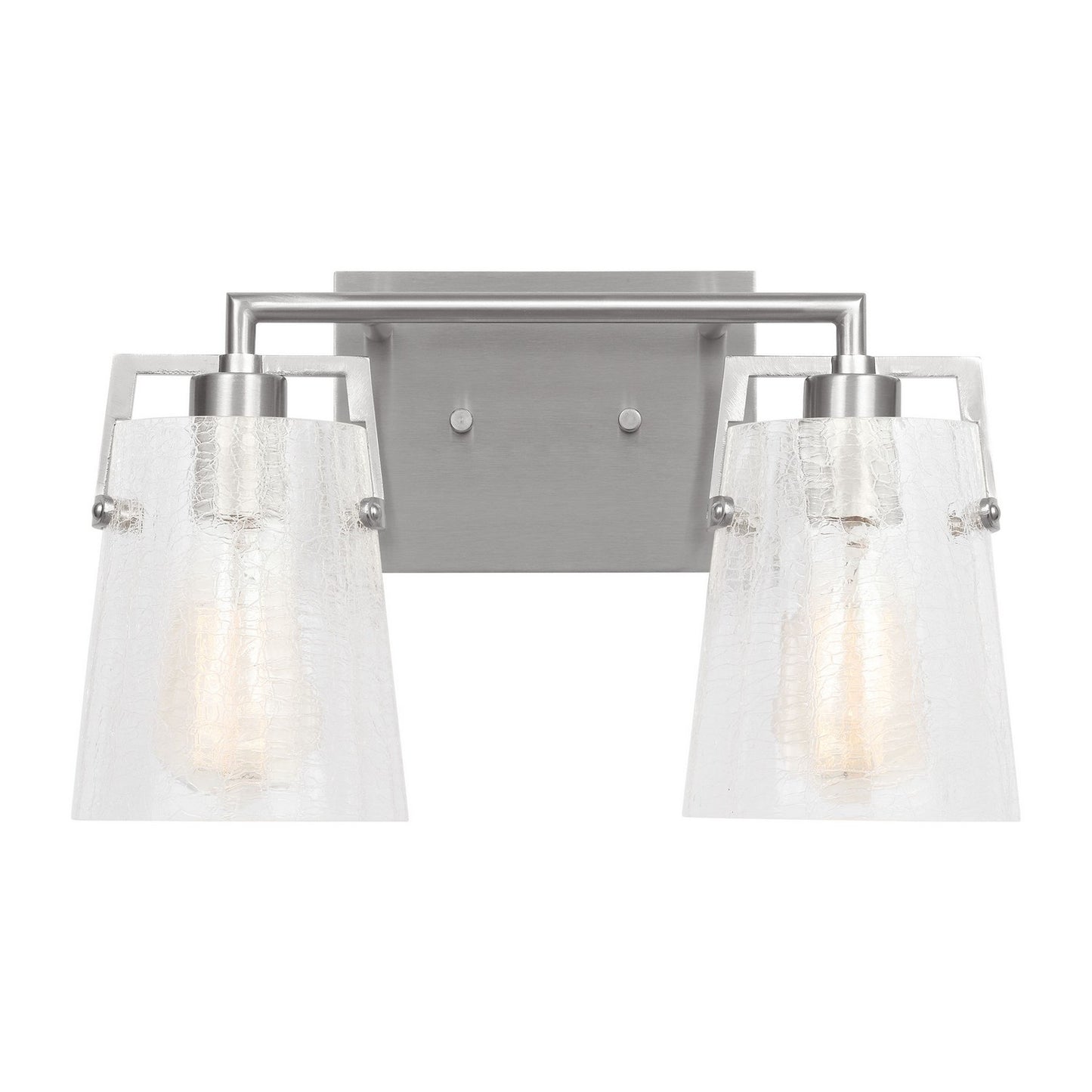 Crofton Two Light Vanity in Brushed Nickel