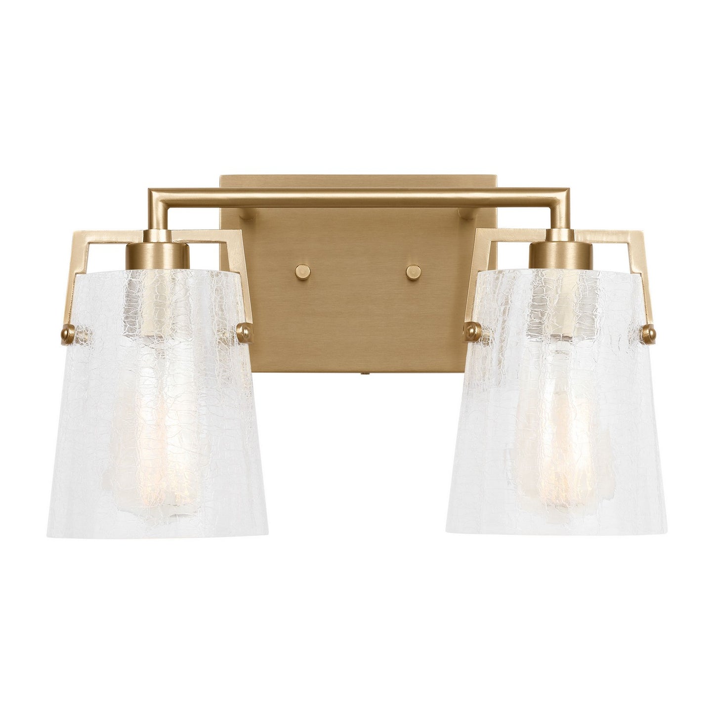 Crofton Two Light Vanity in Satin Brass