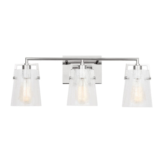 Crofton Three Light Vanity in Chrome
