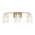 Crofton Three Light Vanity in Satin Brass
