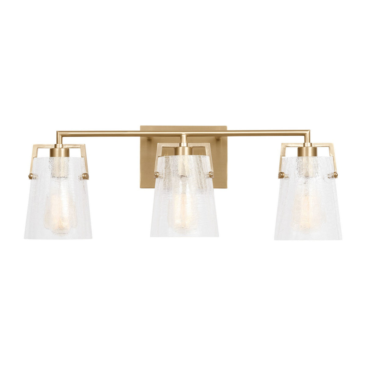 Crofton Three Light Vanity in Satin Brass