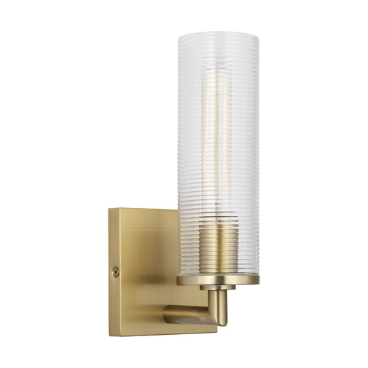 Sarita One Light Wall Sconce in Satin Brass