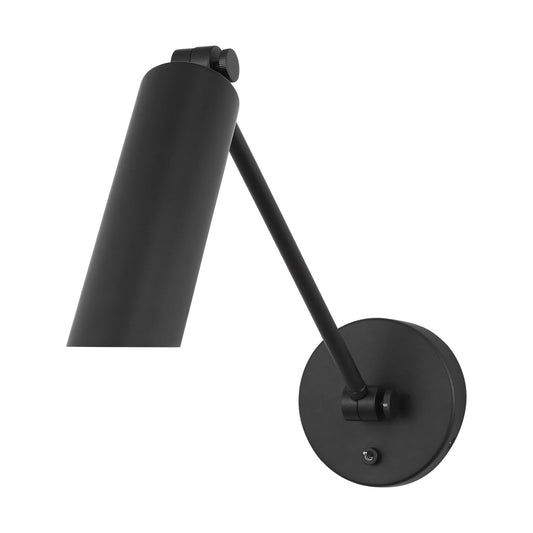 Frasar One Light Wall Sconce in Midnight Black