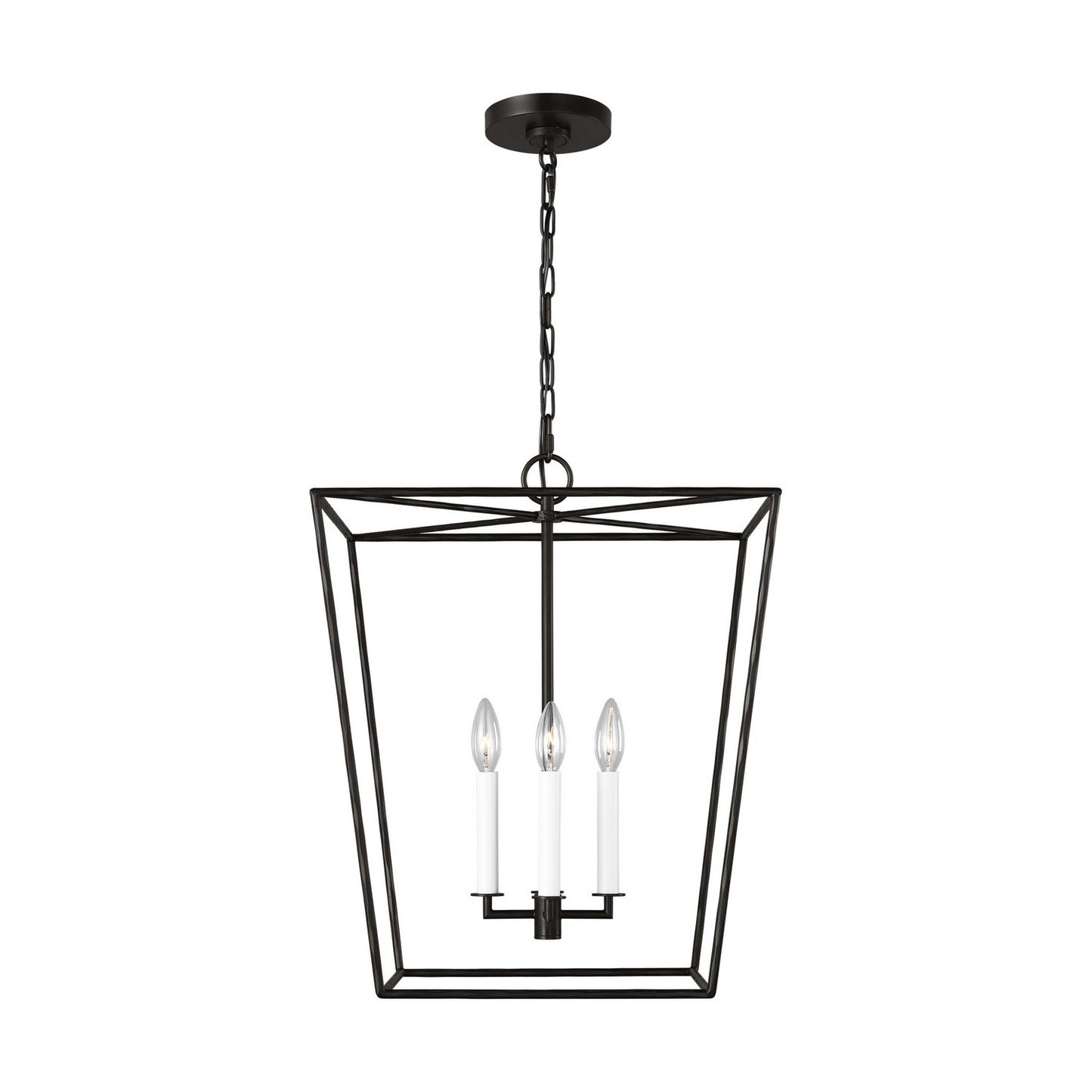 Viota Four Light Lantern in Aged Iron