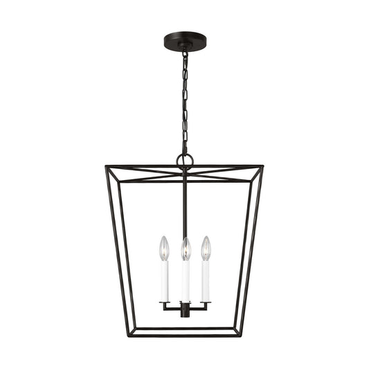 Viota Four Light Lantern in Aged Iron