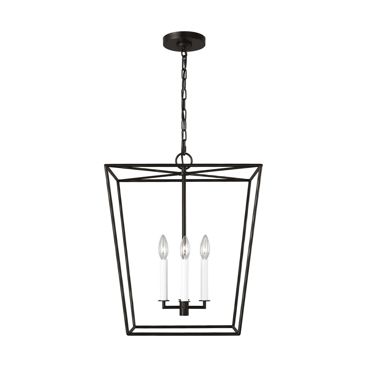 Viota Four Light Lantern in Aged Iron