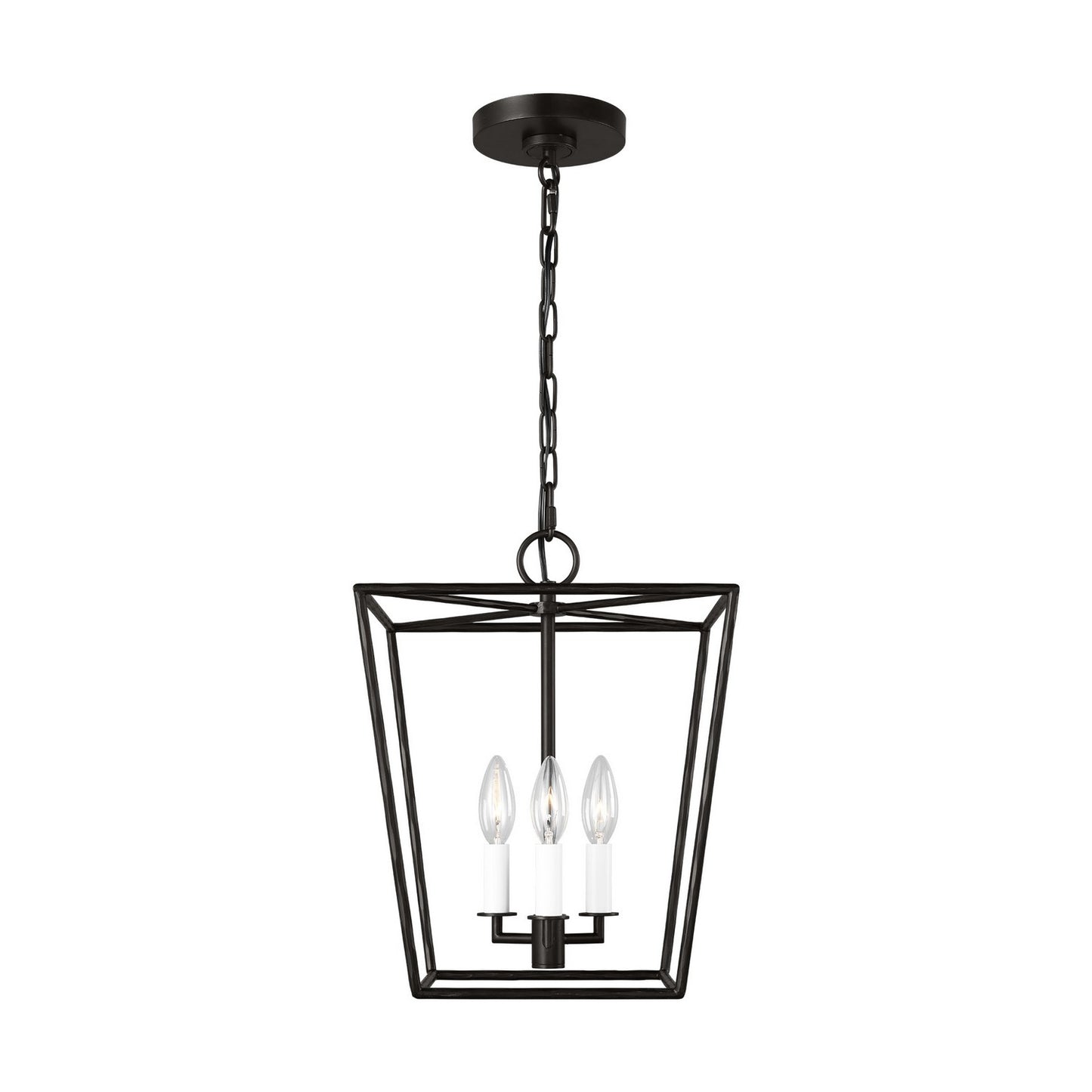 Viota Three Light Lantern in Aged Iron