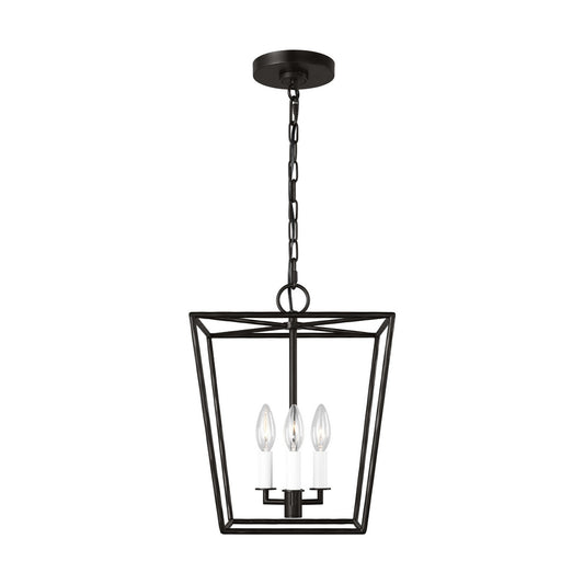 Viota Three Light Lantern in Aged Iron