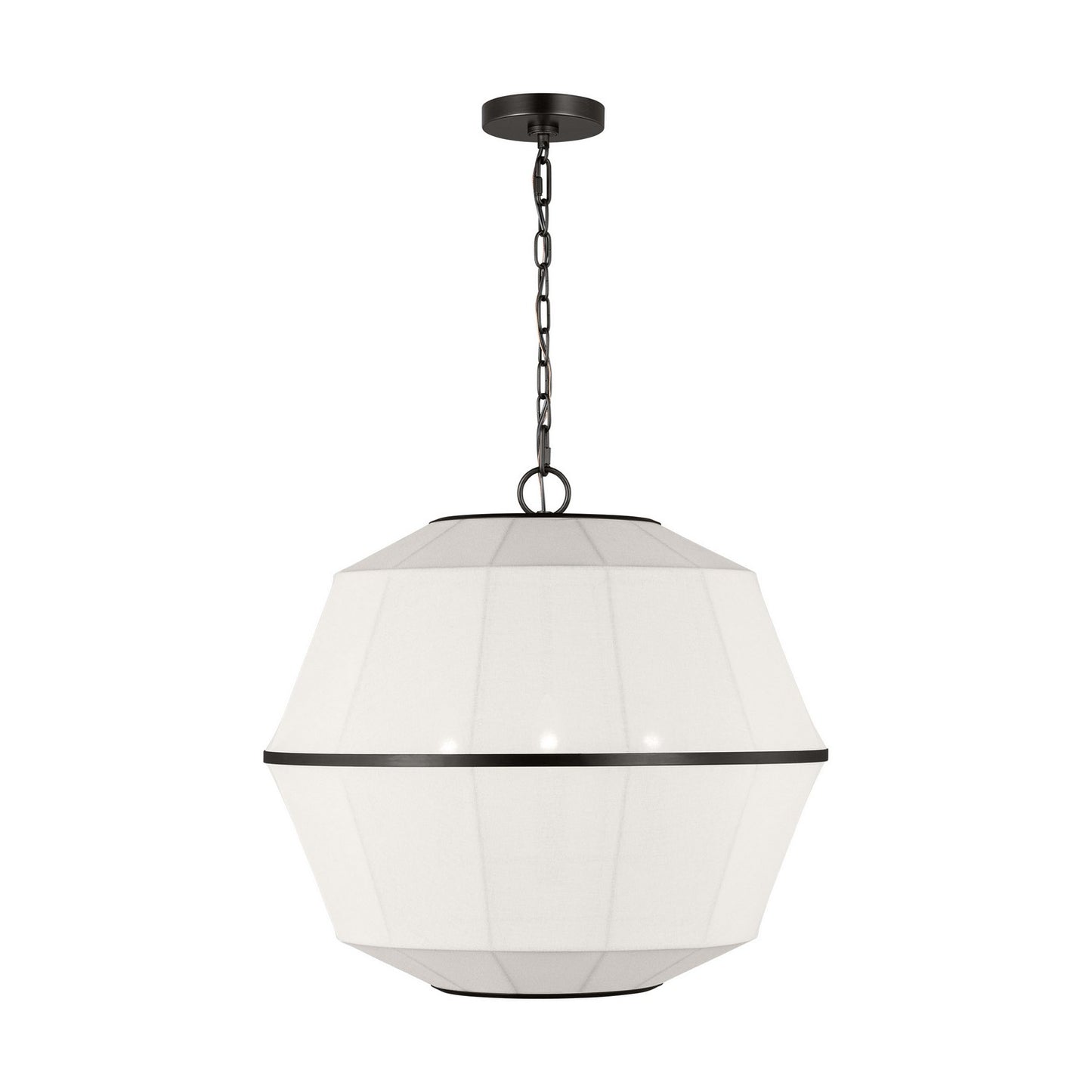 Hikari Three Light Lantern in Aged Iron