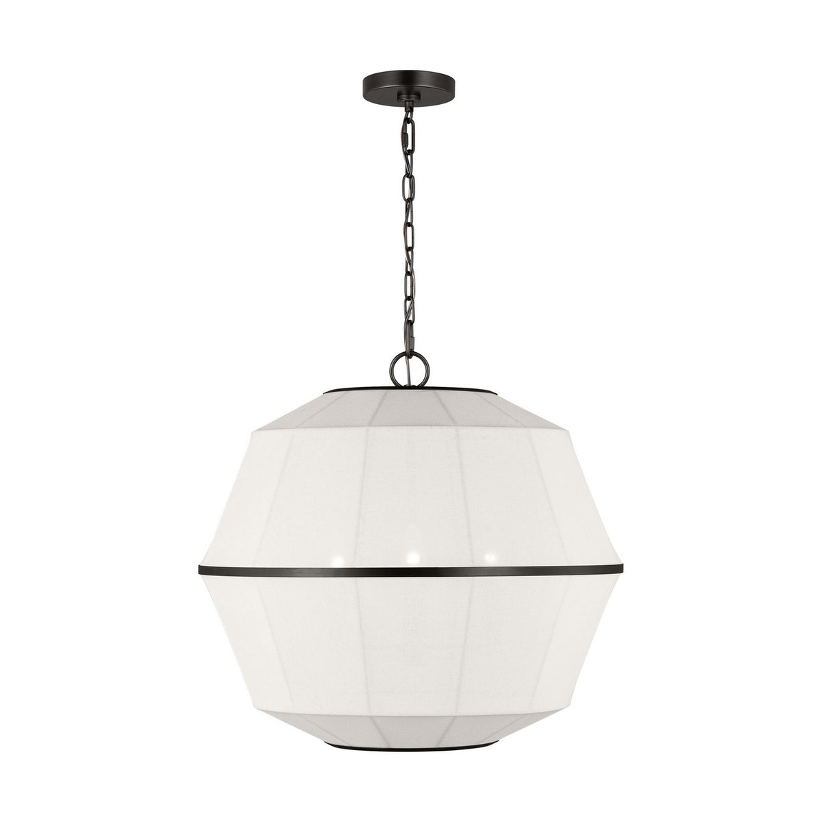 Hikari Three Light Lantern in Aged Iron