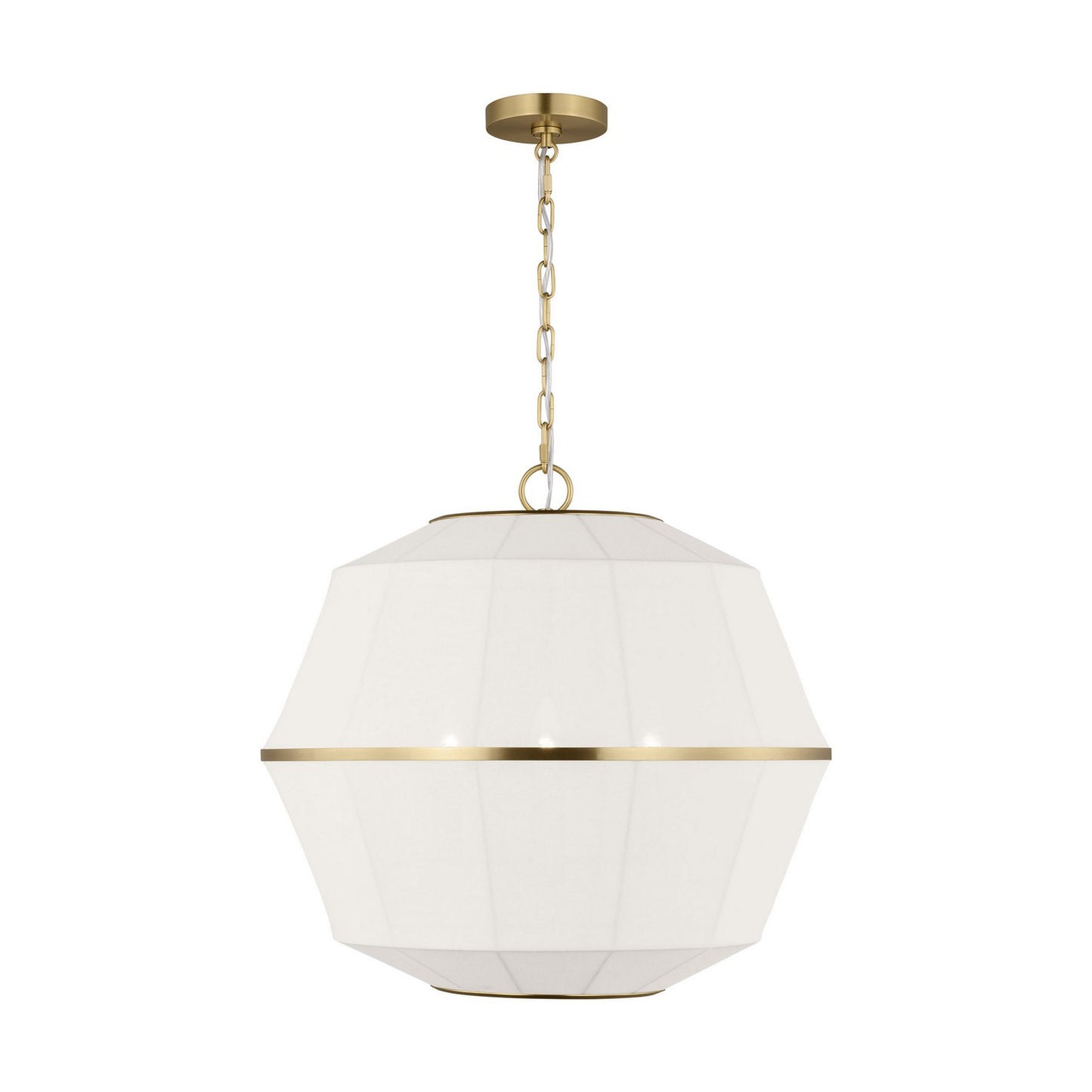Hikari Three Light Lantern in Burnished Brass