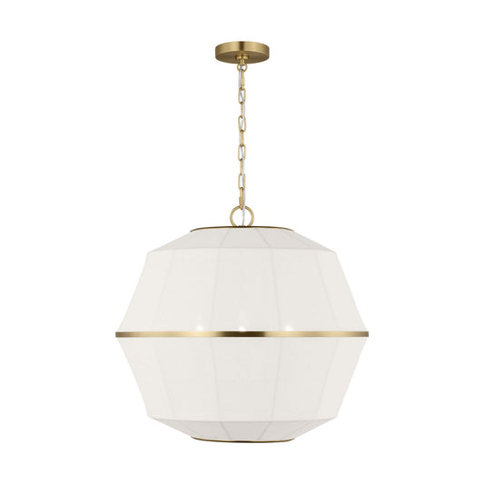 Hikari Three Light Lantern in Burnished Brass