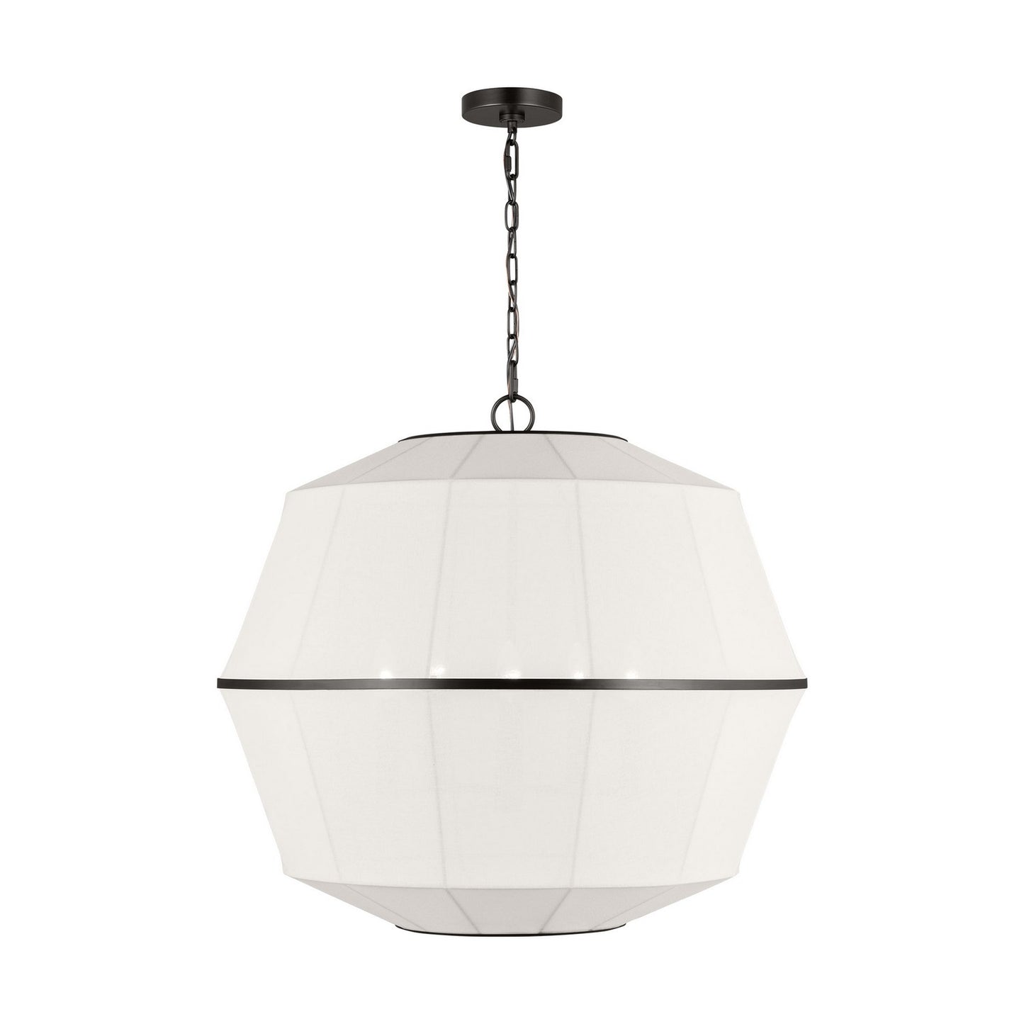 Hikari Five Light Chandelier in Aged Iron
